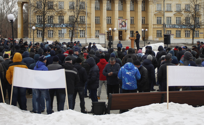 Казанские дальнобойщики протестовали против «Платона» под песни Цоя и Овсиенко