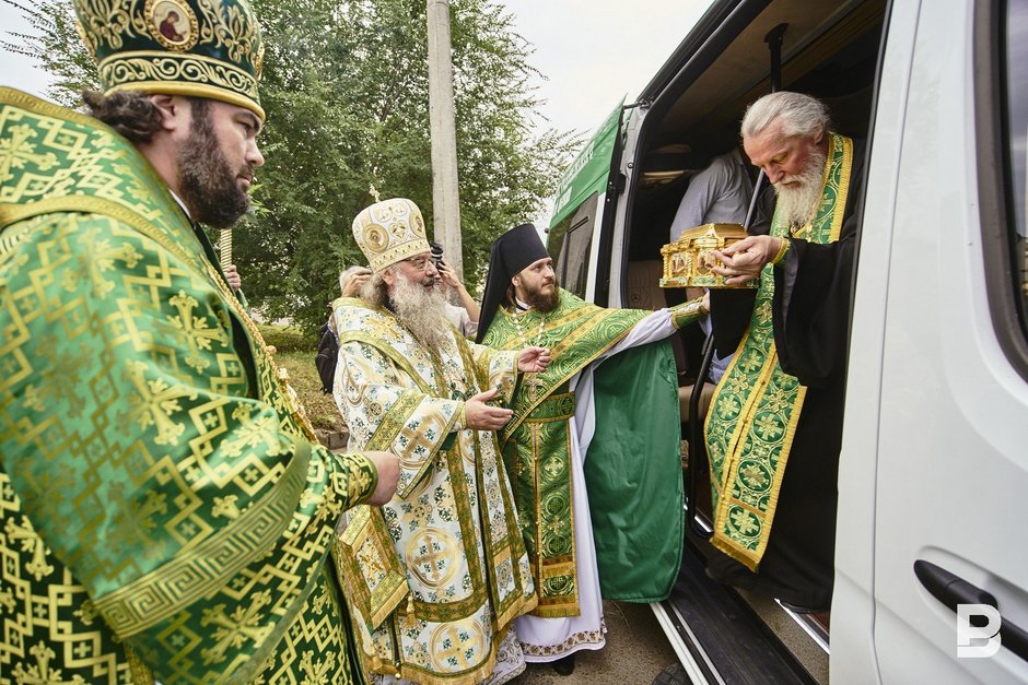 В Казань доставили ковчег с мощами Сергия Радонежского