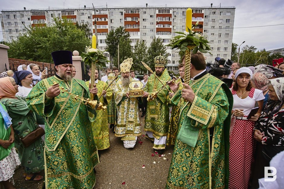 В Казань доставили ковчег с мощами Сергия Радонежского