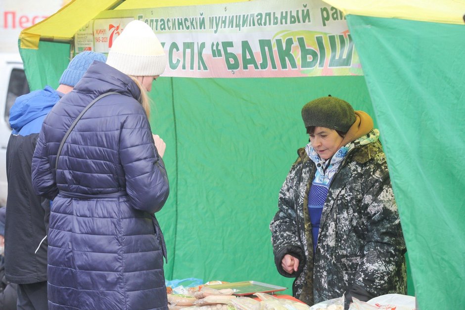 Посетители традиционной весенней сельскохозяйственной ярмарки