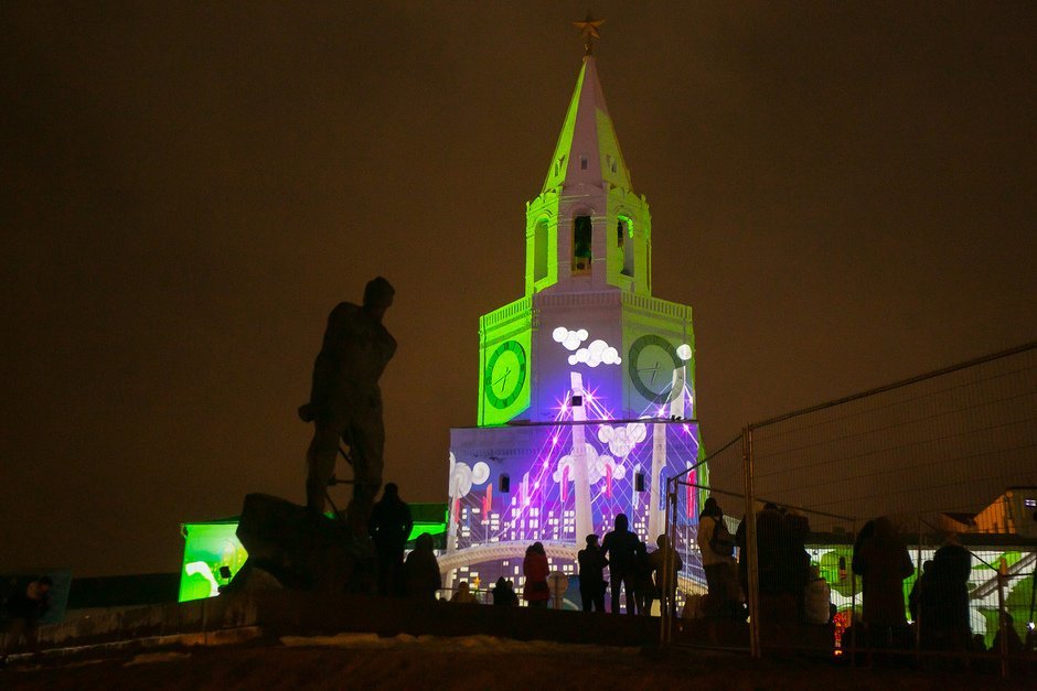 3D-mapping шоу в Казанском кремле, 23 декабря 2015 г.