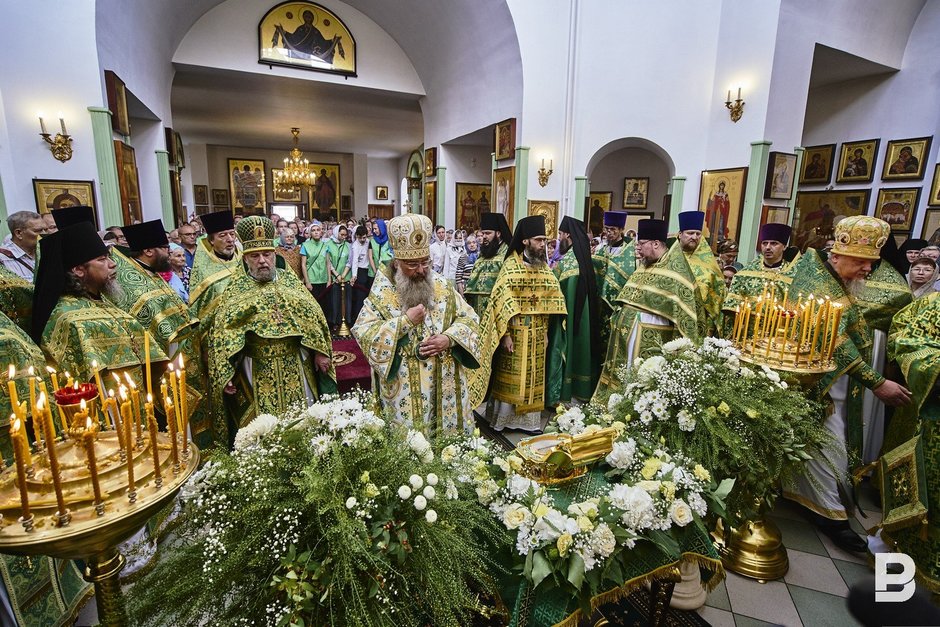 В Казань доставили ковчег с мощами Сергия Радонежского