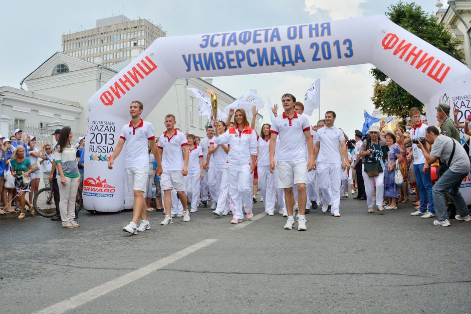 Эстафета огня XXVII Всемирной летней универсиады 2013 года в Казани, 6 июля 2013 г.