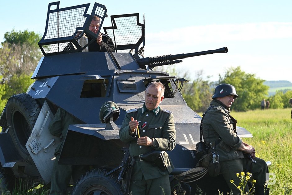 Участники фестиваля военно-исторической реконструкции «Военные игры «Элбэдэн»