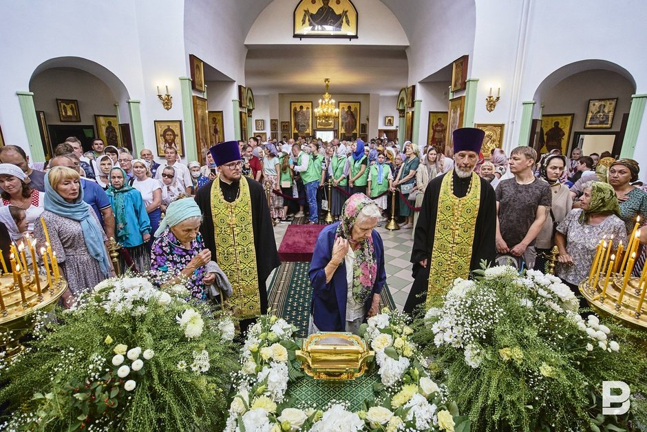 В Казань доставили ковчег с мощами Сергия Радонежского