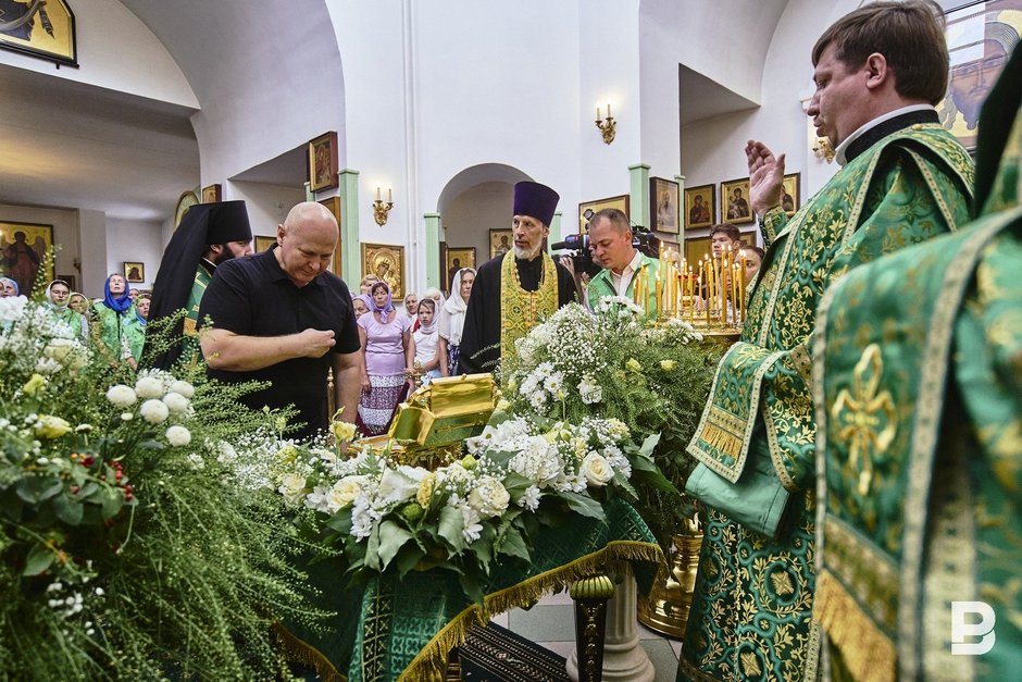 В Казань доставили ковчег с мощами Сергия Радонежского