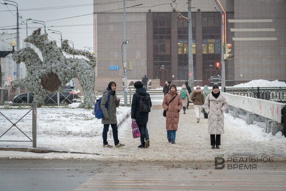 пешеходы зимой