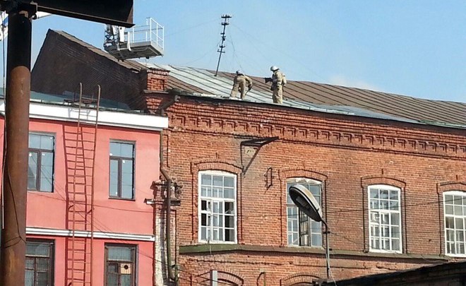 Пожарные ликвидировали пожар на объекте культурного наследия в центре Казани