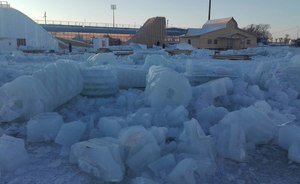 В Казани начали разбирать ледовый городок